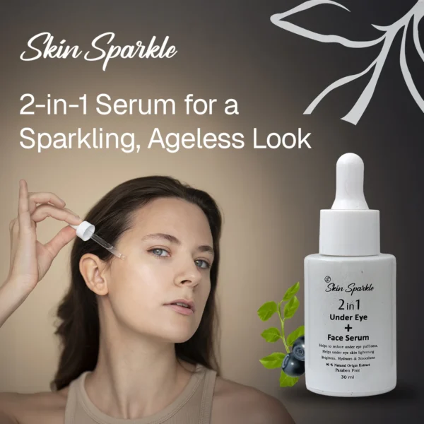 Skin Sparkle 2-in-1 Under Eye + Face Serum - Image 3