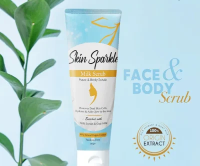 Skin Sparkle Face & Body Milk Scrub